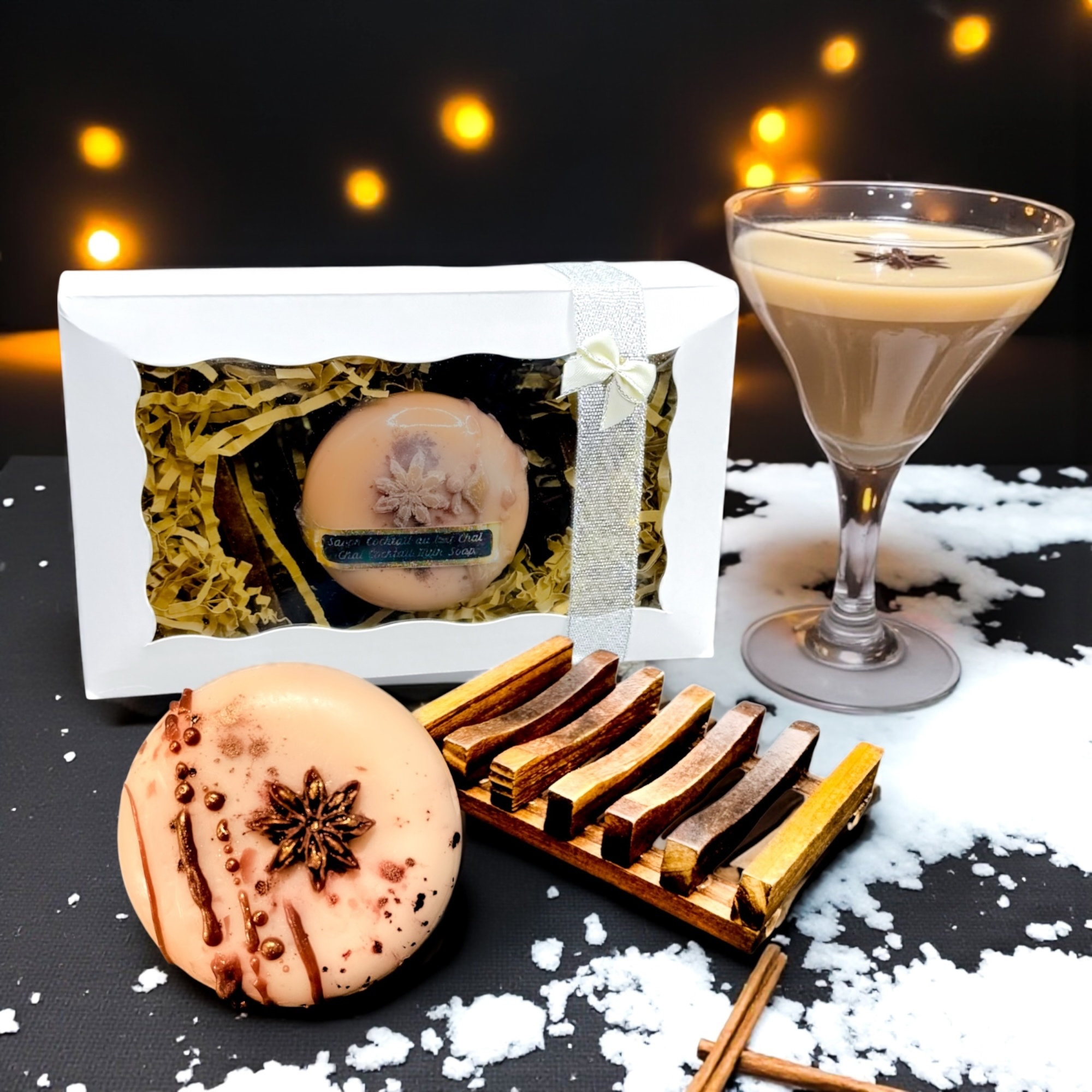 Savon – Chai Latte Cocktail – Soap | Coffret cadeau · Deluxe · Handmade Gift Box